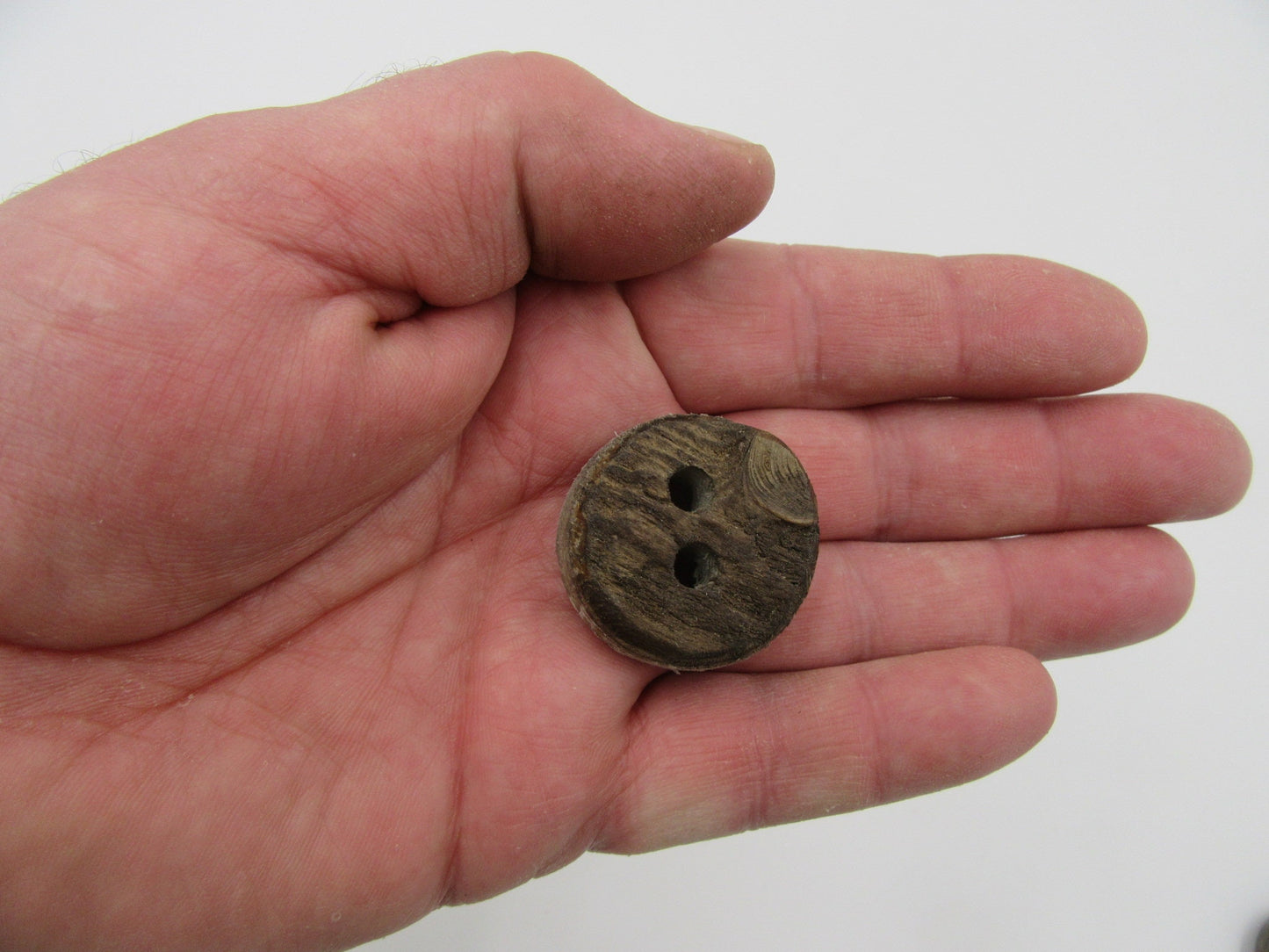 5 or 10 Large Driftwood Buttons - 30mm (1 1/4 inch) for Sewing and Crafts. Dark wooden buttons with 2 holes. Natural Wood Buttons