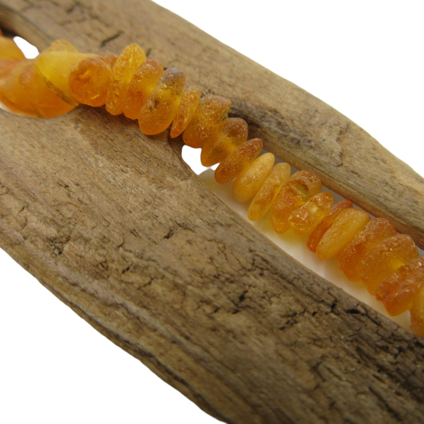 Driftwood & Amber Pendant necklace