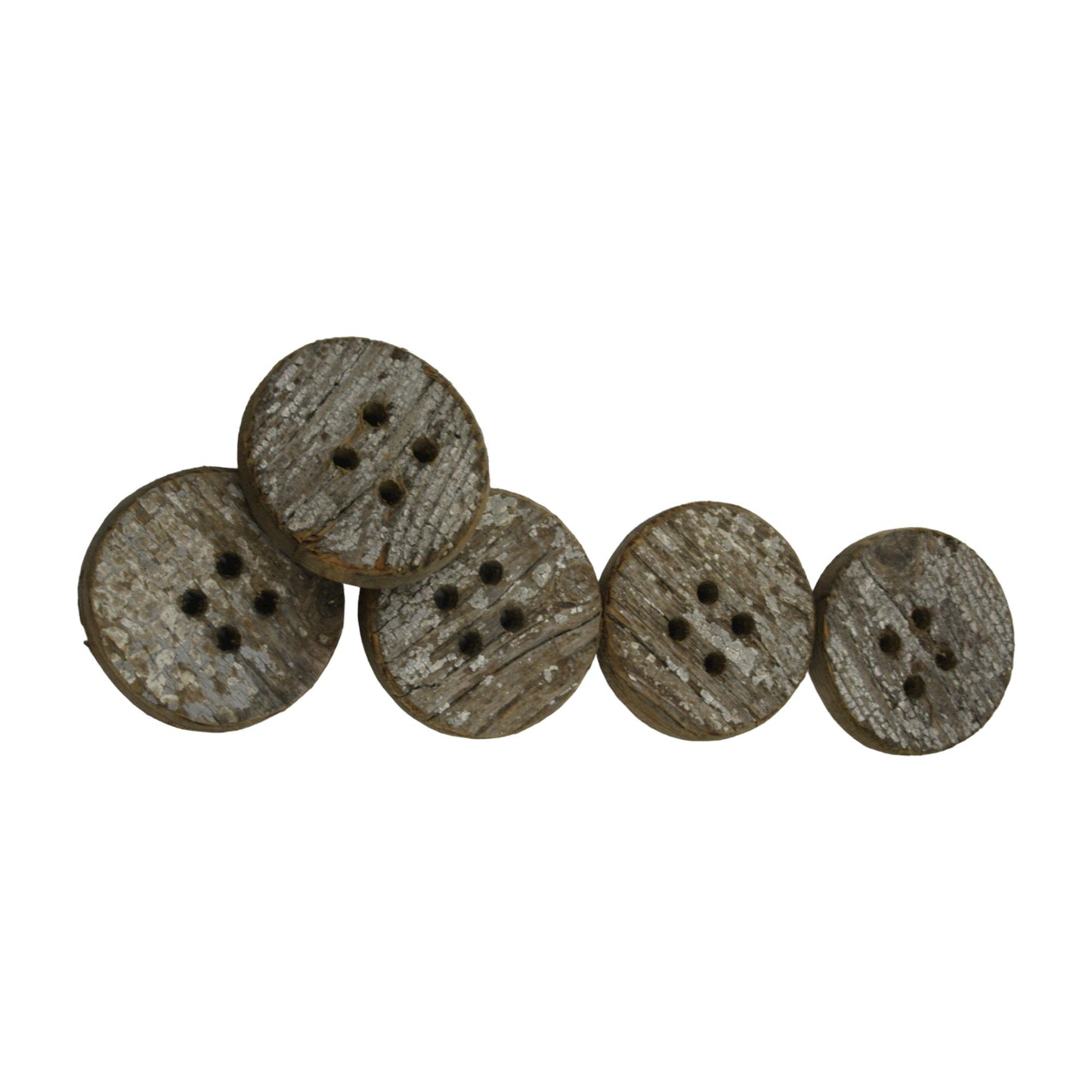 3; 5 or 10 Large Rustic Wood Buttons - 60mm (2 - 7/16 inch) for Sewing and Crafts from 100+ years old boards. Natural Wood Buttons