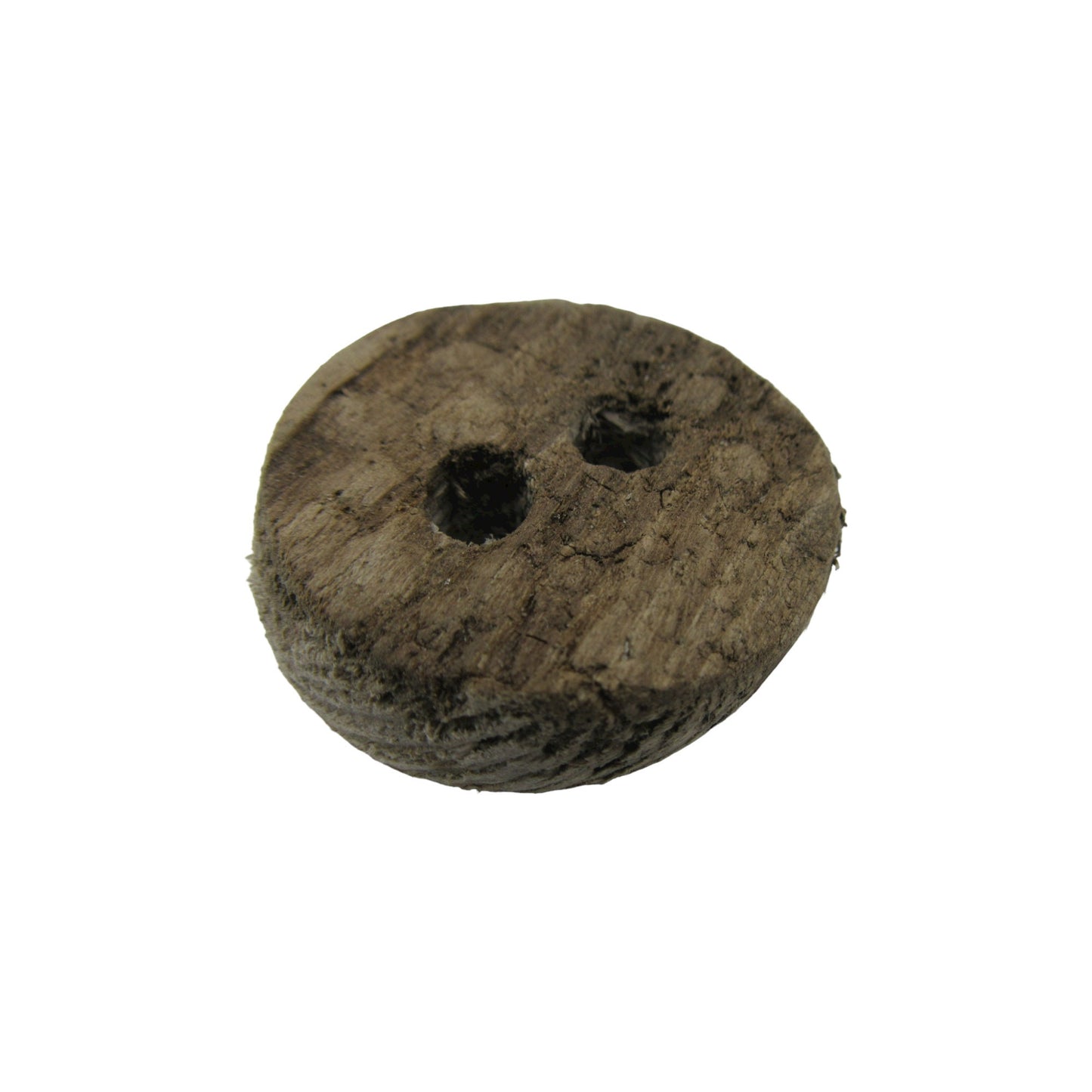 5 or 10 Large Driftwood Buttons - 30mm (1 1/4 inch) for Sewing and Crafts. Dark wooden buttons with 2 holes. Natural Wood Buttons