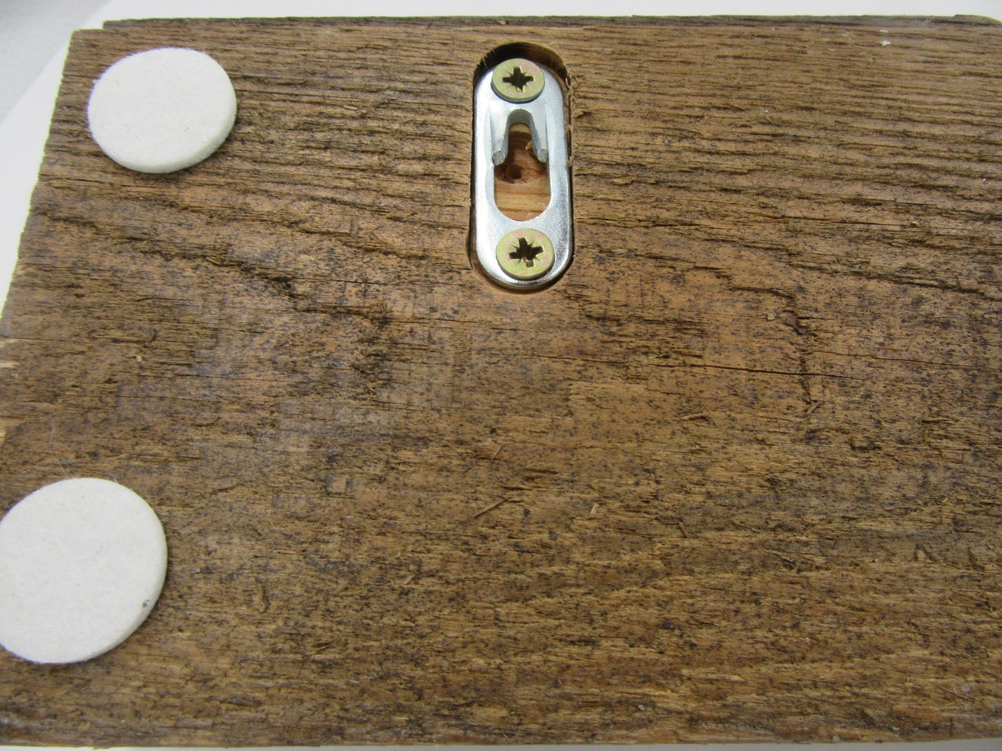 Wall Mounted Barwood Coat Rack, 3 Hooks. Extra Large Rustic Wood Coat Rack Wall Mount made from old Vintage Wood Block